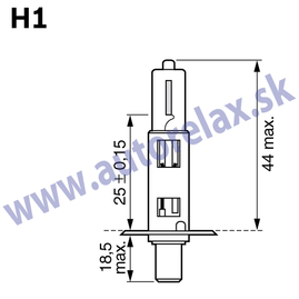 Autožiarovka 12V H1 55W P14,5s NARVA