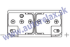 AKUMA autobatéria 12V/105Ah  950A VRLA AGM, VR950