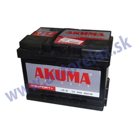 AKUMA autobatéria 12V/60Ah 510A Komfort, L2 60