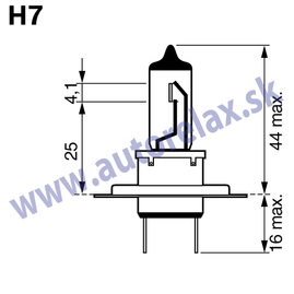 Autožiarovka 12V H7 55W PX26d PHILIPS ECOVISION 1ks