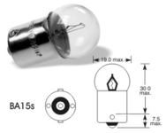 Autožiarovka 6V R10W 10W Ba15s ELTA