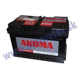 AKUMA autobatéria 12V/70Ah L 600A Komfort, L3X 70 ľavá