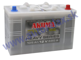 AKUMA autobatéria 12V/125Ah  760A, TRUCK-TOR CH 125 