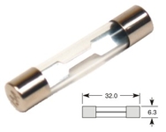 Autopoistka celosklenená 6,3x32 mm, 5A