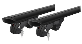Strešný nosič HYUNDAI Tucson, 5-dv SUV, 2004-2009, zvýšené lyžiny, Menabo Fender black