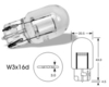 Autožiarovka 12V W21 W3x16d HELLA