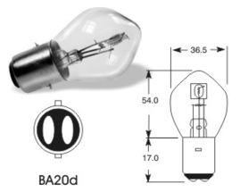 Autožiarovka 12V S1 45/40W Ba20d AUTOLAMP