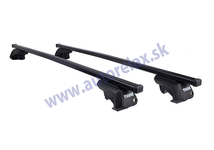 Strešný nosič HYUNDAI Trajet, 5-dv MPV, 2000-2008, zvýšené lyžiny, Thule SquareBar Evo