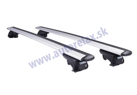Strešný nosič JEEP Cherokee (KK), 5-dv SUV, 2008-2013, zvýšené lyžiny, Thule WingBar Evo