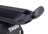 Strešný nosič JEEP Cherokee (KK), 5-dv SUV, 2008-2013, zvýšené lyžiny, Thule WingBar Evo black