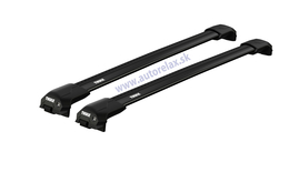 Strešný nosič JEEP Grand Cherokee, 5-dv SUV, 1999-2004, zvýšené lyžiny, Thule WingBar Egde Evo black