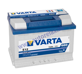 Autobateria VARTA Blue Dynamic 12V 74Ah 680A E12, 574 013 068 ľavá 