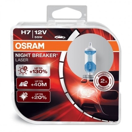 Autožiarovka 12V H7 55W PX26d +130% Night Breaker Laser OSRAM, pár