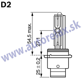 Autožiarovka výbojka D2S 35W P32d-2 OSRAM