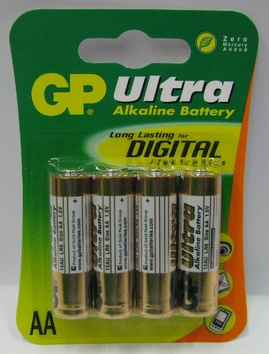 GP batéria AA Ultra Alkaline LR6 1,5V 4ks blister