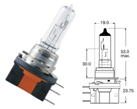 Autožiarovka 12V H15 55W PGJ23t-1 OSRAM, 1ks