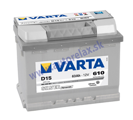 Autobateria VARTA Silver Dynamic 12V 63Ah 610A D15, 563 400 061